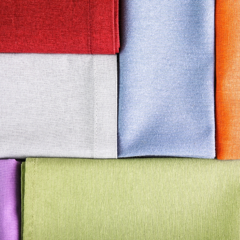 Showcases different fabrics