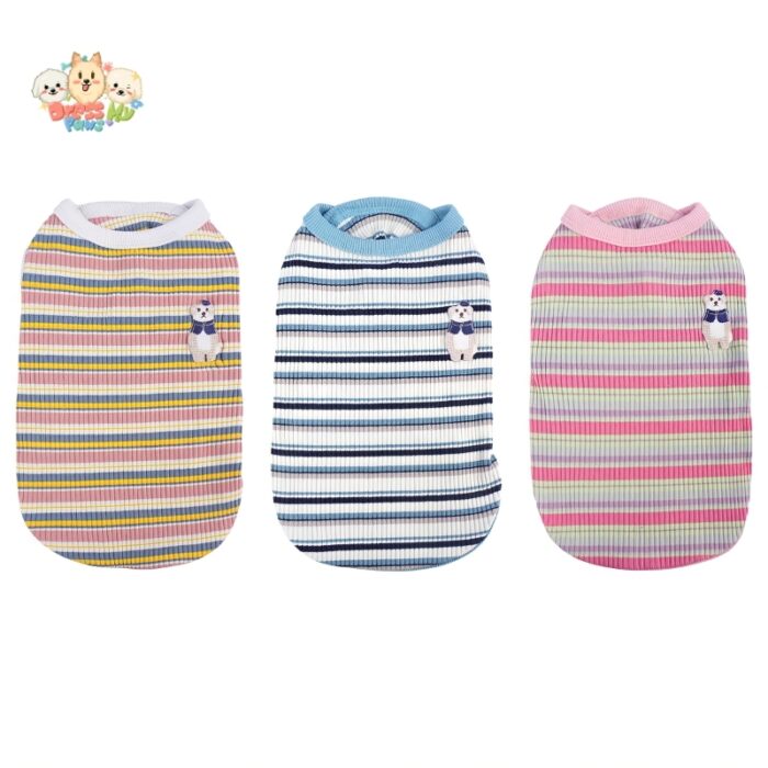 JA2416 118-126 (9) Striped Dog Shirt