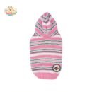 Striped Hooded Dog Sweater