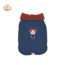 Stylish Puppy Varsity Jacket