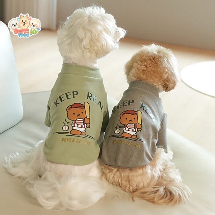 JA2439 322-330 (7) Baseball Bear Dog Sweatshirt