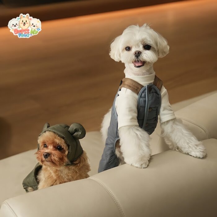 JA2441 340-348 (5) Bear Strap Cotton Dog Jacket