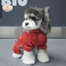 JA2445 376-385 (10) Four-Legged Cotton Dog Jacket with Scarf
