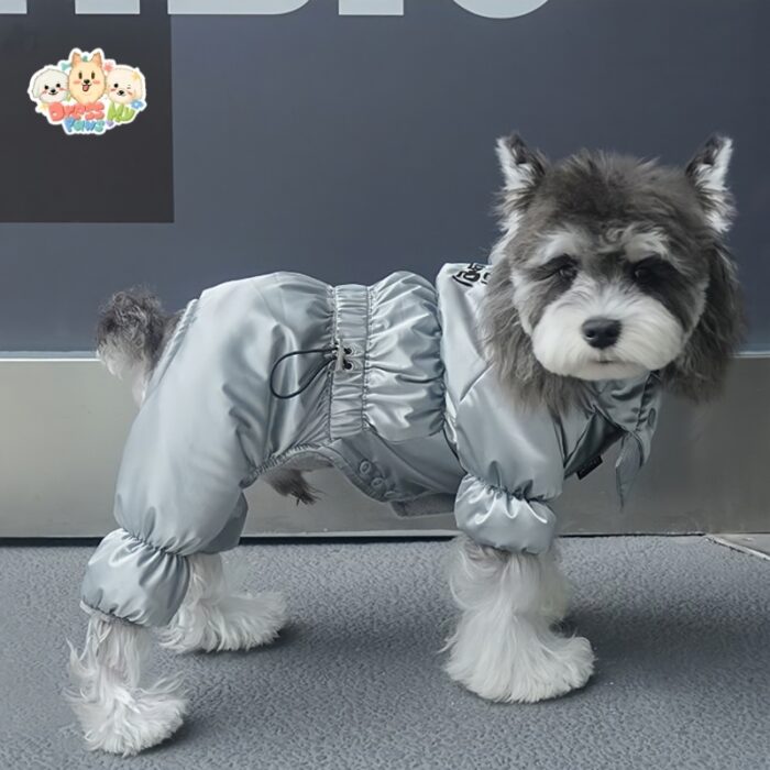 JA2445 376-385 (2) Four-Legged Cotton Dog Jacket with Scarf