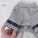 JA2453 449-455 (4) Plaid Patchwork Dog Jumpsuit