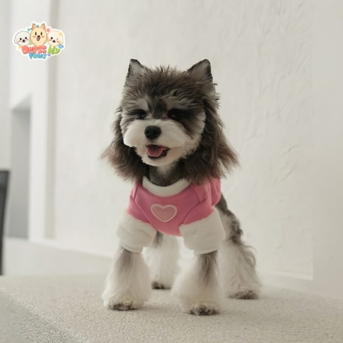 JA2507 49-57 (4) Heart Patch Pet Shirt