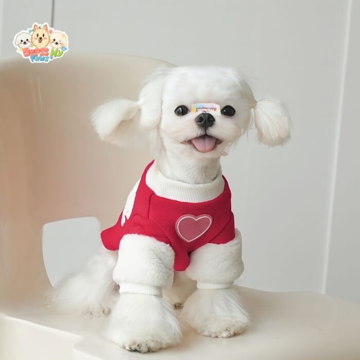 JA2507 49-57 (8) Heart Patch Pet Shirt