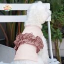 JA2513 95-101 (5) Striped Ruffle Dog Sweater