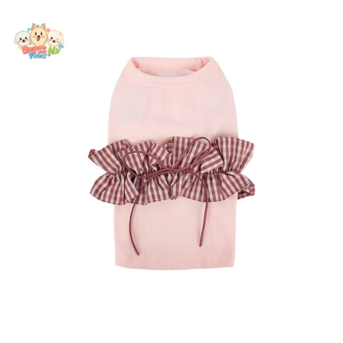 JA2513 95-101 (7) Striped Ruffle Dog Sweater