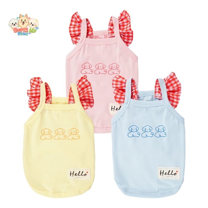 JA2571 54-59 (5) Wood Ear Print Dog Vest