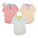 JA2574 74-80 Striped floral dog shirt