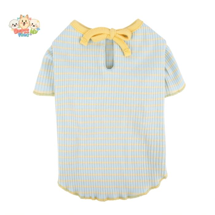 JA2574 74-80 (3) Striped floral dog shirt