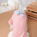 JA2574 74-80 (6) Striped floral dog shirt