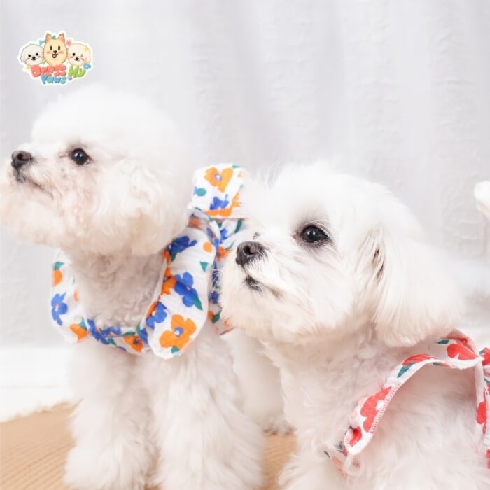 JA2575 81-88 (8) Floral Ruffle Pet Romper