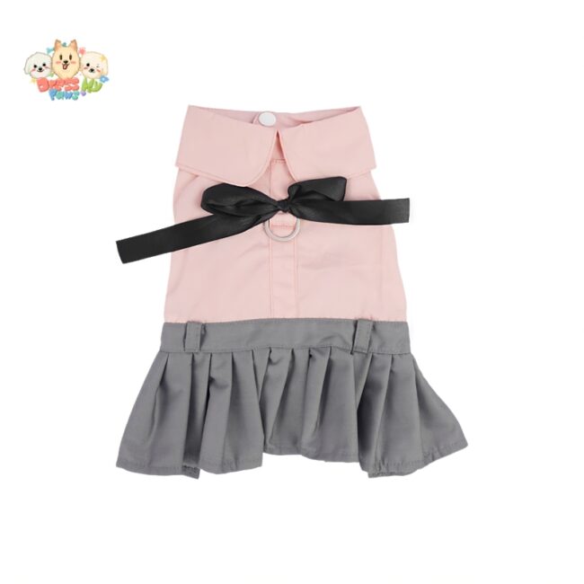 ja2568 162-166 (4) Elegantes Hundekleid mit Schleife