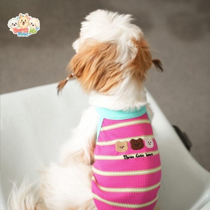 MA2501 1-7 (2) Cozy Bear Stripe Dog Tank Top