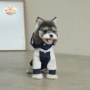 MA2509 1-9 (2) All-Weather Full-Coverage Dog Raincoat with Hood