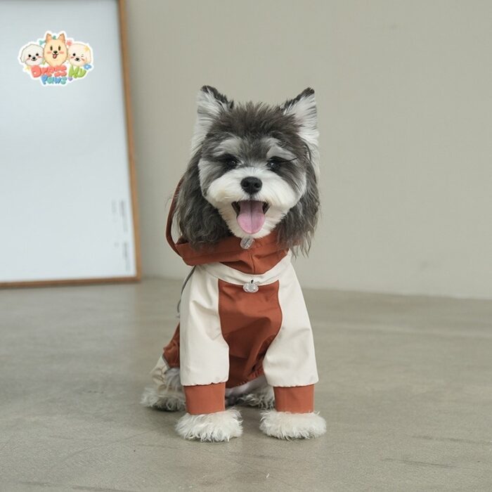 MA2509 1-9 (4) Dog raincoat with hood