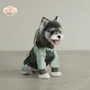 MA2509 1-9 (5) All-Weather Full-Coverage Dog Raincoat with Hood