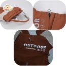 MA2509 1-9 (9) All-Weather Full-Coverage Dog Raincoat with Hood