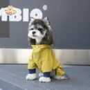 Color-Block Waterproof Dog Parka with Full-Leg Coverage