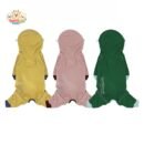 Color-Block Waterproof Dog Parka with Full-Leg Coverage