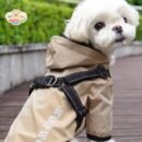 MA2511 19-26 Waterproof dog raincoat with harness