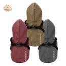 MA2511 19-26 (6) Reflective Waterproof Dog Raincoat with Harness