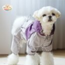 MA2513 37-46 (2) Color Block Four-Leg Dog Raincoat – Waterproof & Windproof Jumpsuit
