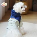 MA2513 37-46 (3) Color Block Four-Leg Dog Raincoat – Waterproof & Windproof Jumpsuit