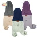 MA2513 37-46 (8) Color Block Four-Leg Dog Raincoat – Waterproof & Windproof Jumpsuit