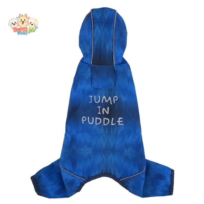 MA2514 1-11 (4) Full-Coverage Waterproof Dog Raincoat with Legs – Windproof & Lightweight