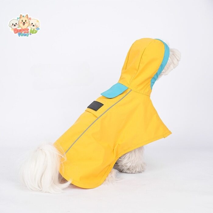 MA2518 41-48 (6) Waterproof Dog Raincoat with Reflective Strips & Adjustable Fit