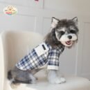 Two-Leg Plaid Dog Shirt – Soft & Stylish