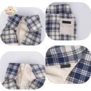 Two-Leg Plaid Dog Shirt – Soft & Stylish