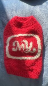 Fluffy Paw Knit Sweater