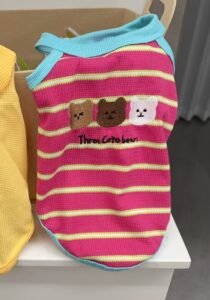 Cozy Bear Stripe Dog Tank Top