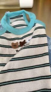 Cozy Bear Stripe Dog Tank Top